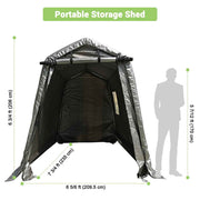 Yescom 6'x8' Portable Garage Shelter Carport Storage Shed Image