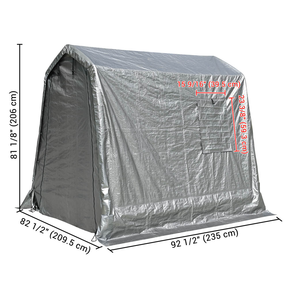 Yescom 6'x8' Portable Garage Shelter Carport Storage Shed Image