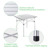 Yescom Roll-up Top Camp Folding Table Outdoor Desk