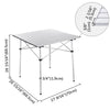 Yescom Roll-up Top Camp Folding Table Outdoor Desk