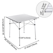 Yescom Roll-up Top Camp Folding Table Outdoor Desk Image