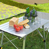 Yescom Picnic Folding Table Roll Up Camping Table 35"x20"