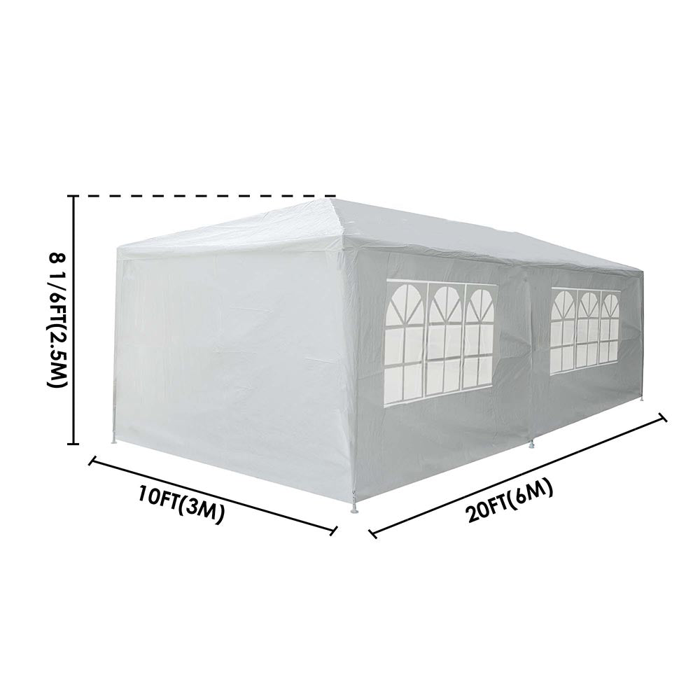 Yescom 10' x 20' Outdoor Wedding Party Tent 6 Sidewalls Image