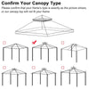 Yescom 8' x 8' Gazebo Canopy Replacement Top Color Optional