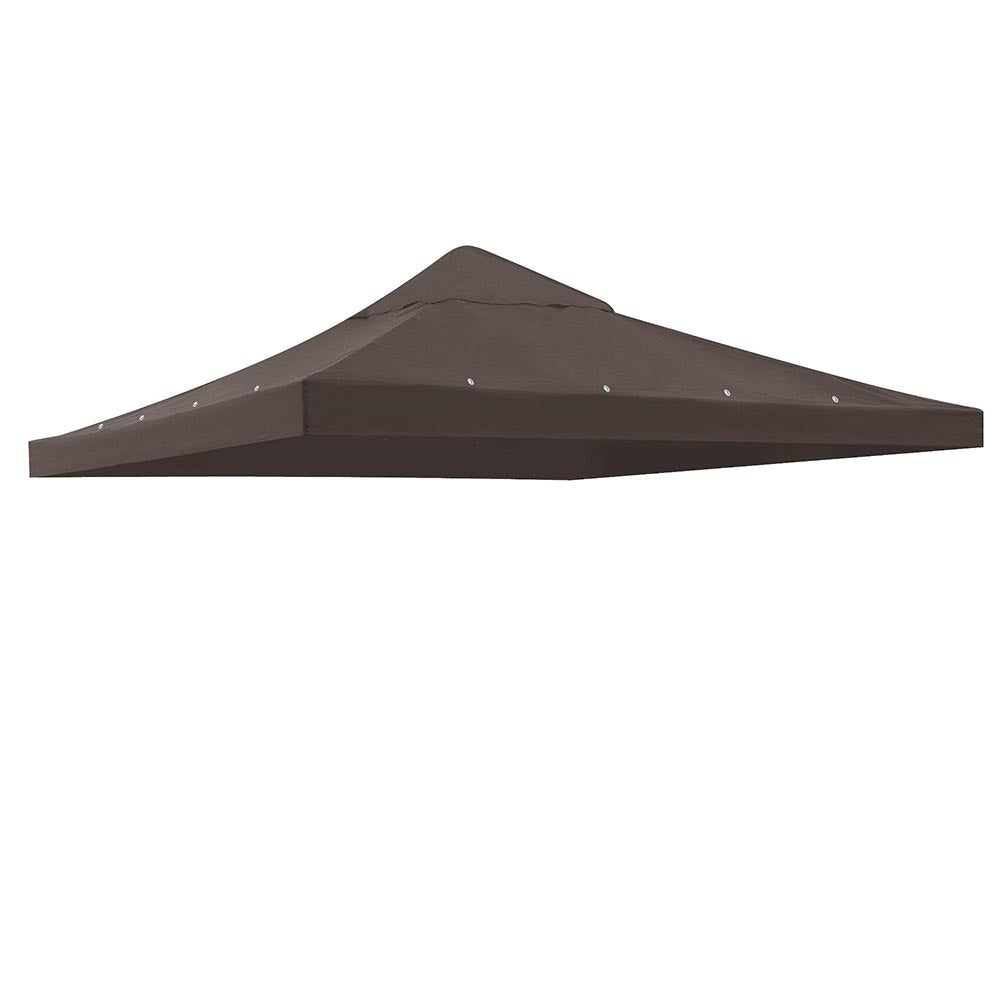 Yescom 10' x 10' Universal Gazebo Canopy Replacement Top, Brown Image