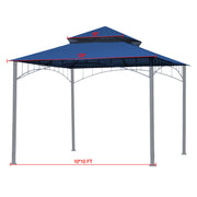 Yescom 10'x10' Gazebo Canopy Replacement Top for Summer Veranda Image