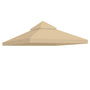 Yescom 8' x 8' Gazebo Canopy Replacement Top 2-Tier, Beige Image