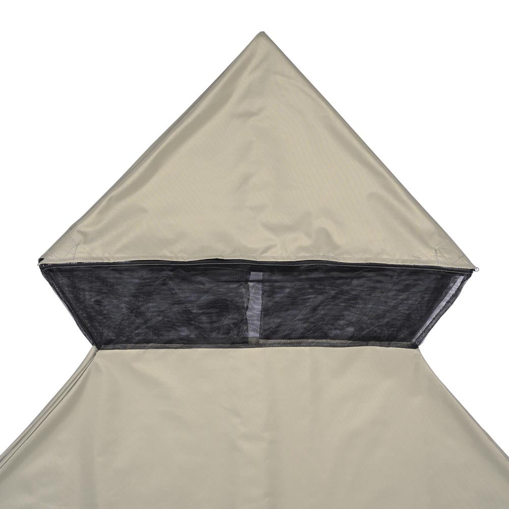 Yescom 10' x 10' Waterproof Gazebo Canopy Replacement Top 2-Tier Image