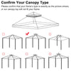 Yescom 10' x 10' Waterproof Gazebo Canopy Replacement Top 2-Tier