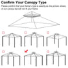 Yescom 10' x 10' Waterproof Gazebo Canopy Replacement Top 2-Tier