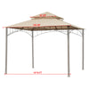 Yescom 10' x 10' Waterproof Gazebo Canopy Replacement Top 2-Tier