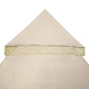 Yescom 10' x 10' Beige Gazebo Canopy Replacement Top 2-Tier