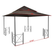 Yescom 2-tier 12Ft Gazebo Replacement for Harbor Gazebo GFS01250A Image