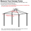 Yescom 2-tier Gazebo Replacement for 12x10 Frame