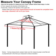 Yescom 2-tier Gazebo Replacement for 12x10 Frame Image