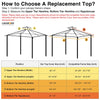 Yescom 2-tier Gazebo Replacement for 12x10 Frame