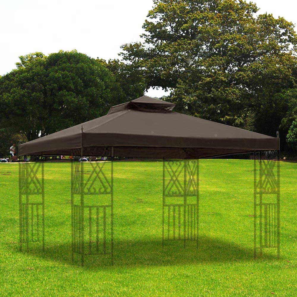 Yescom 12x10 ft Sunjoy L-GZ288PST-4D Gazebo Replacement 2-tier Image