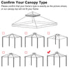 Yescom 12x10 ft Sunjoy L-GZ288PST-4D Gazebo Replacement 2-tier