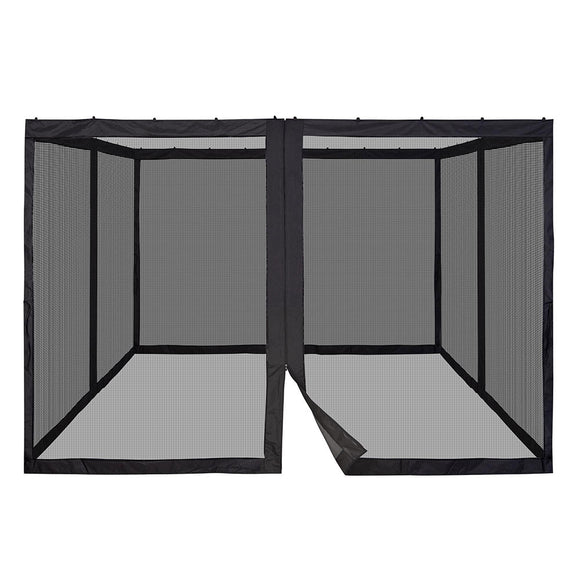 Yescom 9.8'W x 6'H Gazebo Mosquito Netting for 10'x10' Gazebos Image