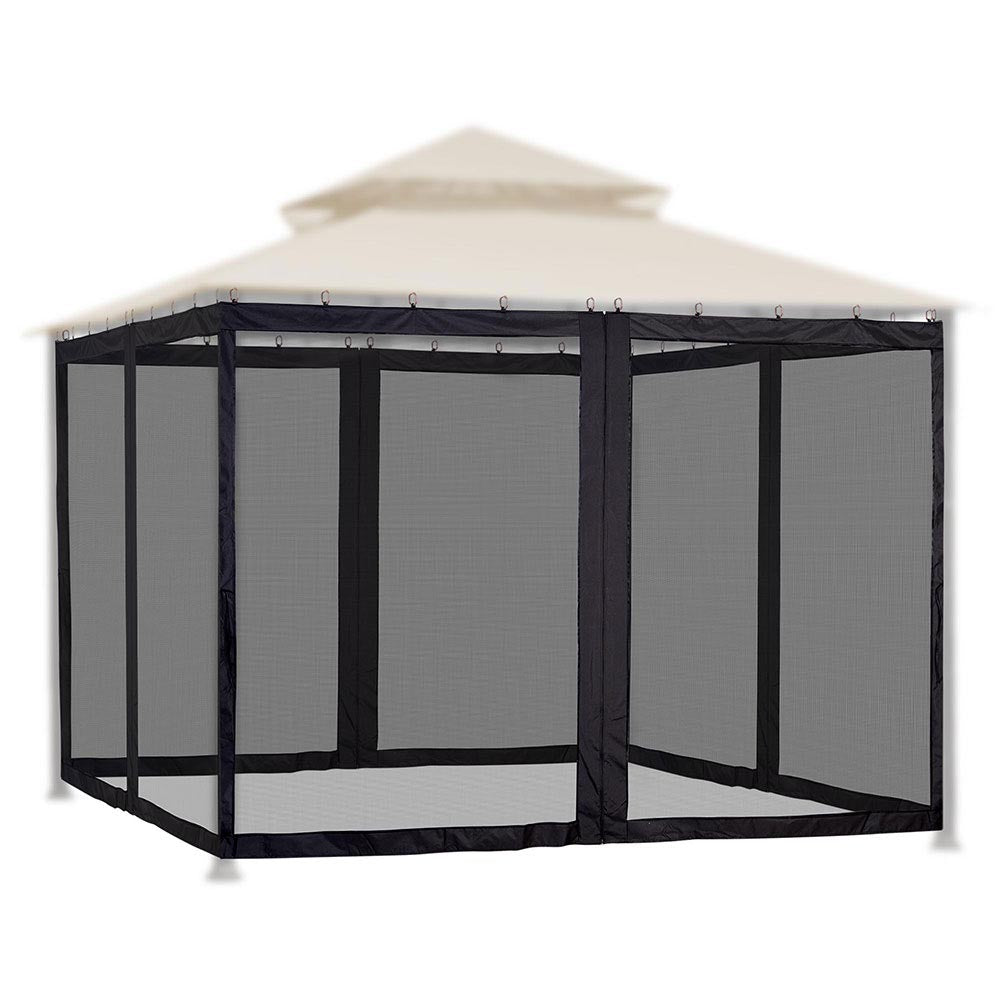 Yescom 9.8'W x 6'H Gazebo Mosquito Netting for 10'x10' Gazebos Image