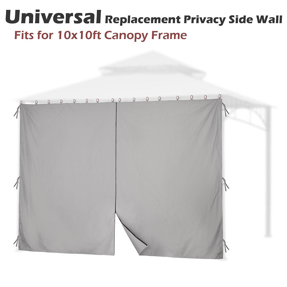 Yescom Gazebo Curtain 10x10ft Privacy Zip Side CPAI-84 Image