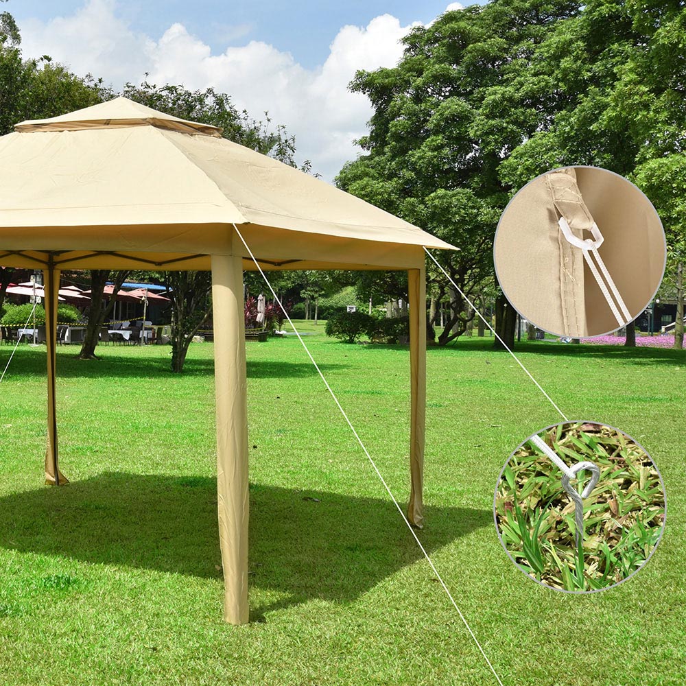 Yescom 11'x11' Ez Pop Up Canopy Gazebo Tent with Sidewalls Net Image