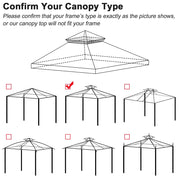 Yescom Petpvilit Canopy Replacement Top 2-Tier 10x10 Image