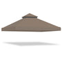 Yescom 10' x 10' Gazebo Canopy Replacement 2-Tier for Crescent, Brown Image