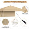 Yescom 6'x4' Grill Gazebo Replacement Canopy with Side