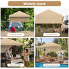 Yescom 6'x4' Grill Gazebo Replacement Canopy with Side