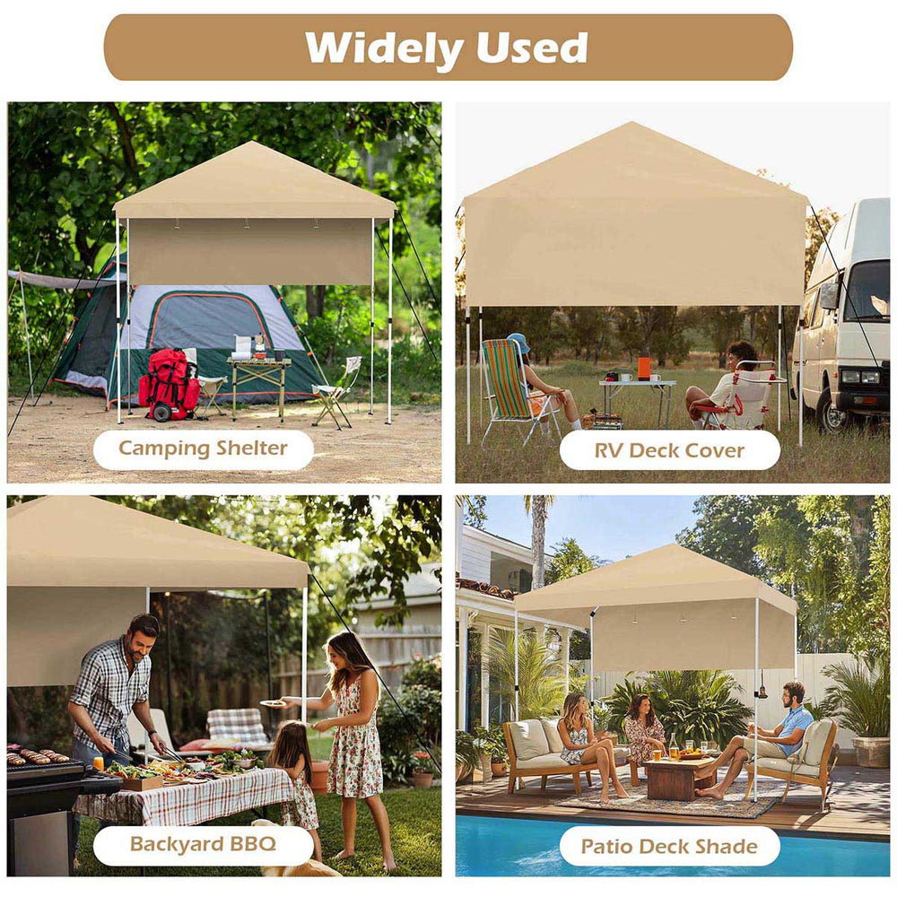 Yescom 6'x4' Grill Gazebo Replacement Canopy with Side Image