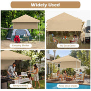 Yescom 6'x4' Grill Gazebo Replacement Canopy with Side Image