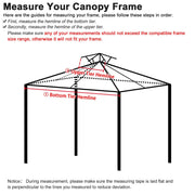 Yescom 12'x12' Crown Shades Replacement Canopy CPAI-84 Image