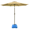 Yescom 25 L 16x16" Umbrella Weighted Base Water Sand Filled 1.25" Pole