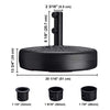 Yescom Outdoor Patio Umbrella Base Stand 62lbs (D1 7/8")