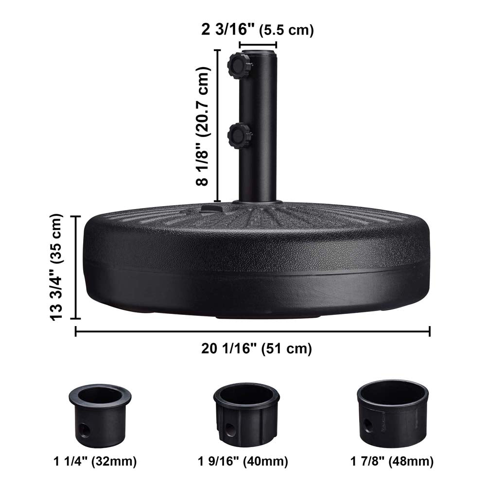 Yescom Outdoor Patio Umbrella Base Stand 62lbs (D1 7/8") Image