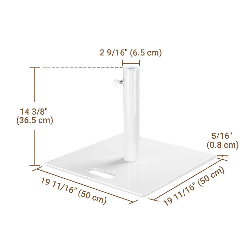 Yescom Outdoor Umbrella Stand Steel Parasol Base 34Lb (D2 3/8") Image