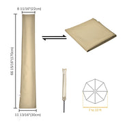 Yescom Waterproof Patio Outdoor Umbrella Cover Bag for 10' 13', Tan, 10ft Image