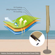 Yescom Patio Zipper Umbrella Cover with Rod Portable Bag 8' 9' 10' 13' Opt Image