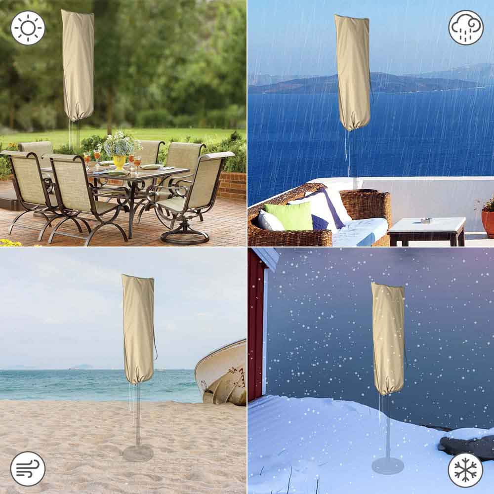 Yescom Patio Outdoor Umbrella Cover 15ft with Zipper & Rod Image