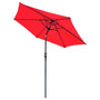 Yescom 8ft Patio Umbrella Outdoor Market Umbrella, Red Image