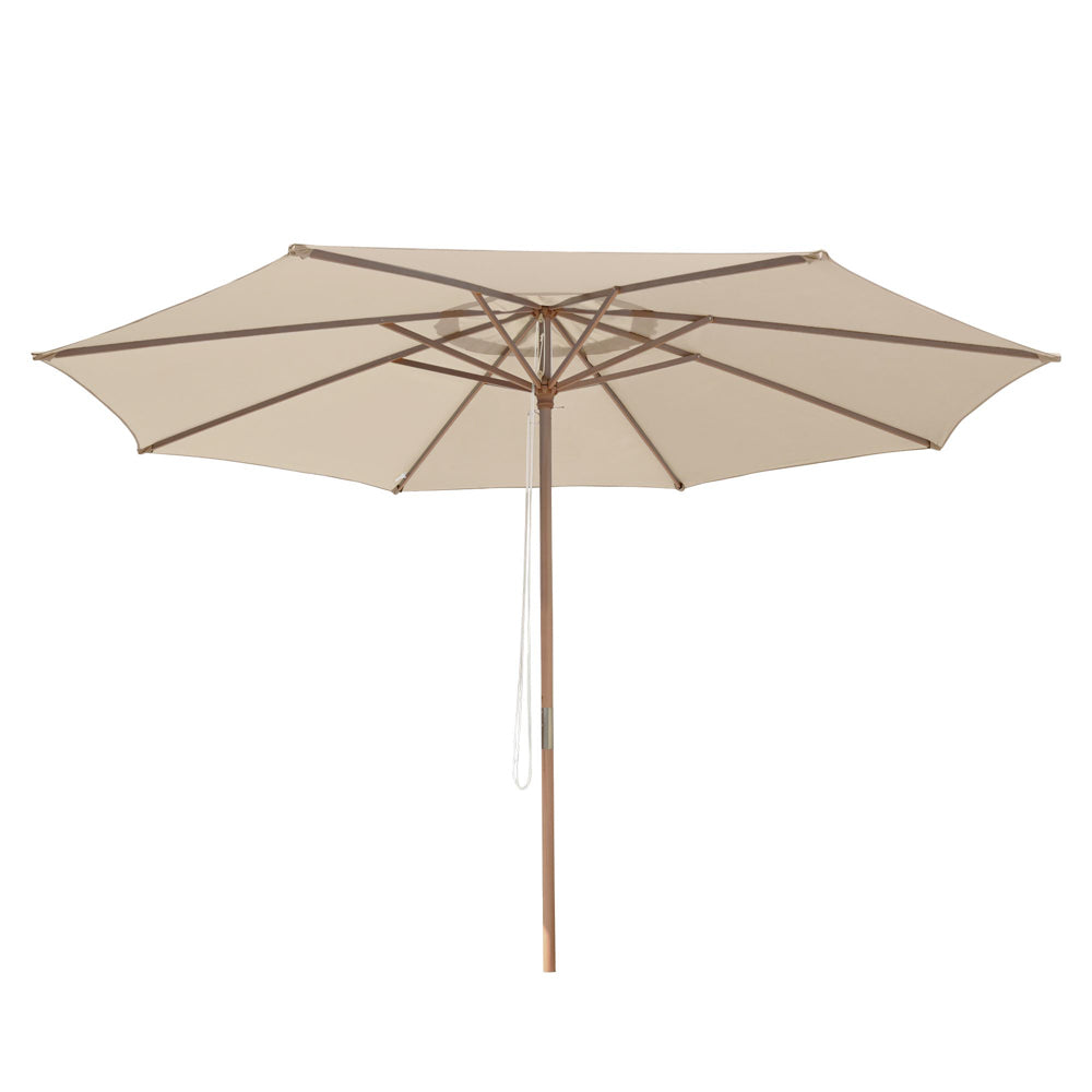 Yescom 13ft Patio Wood Market Umbrella Multiple Colors, Beige Image