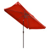 Yescom 10x6.5 ft Patio Rectangular Market Umbrella Tilt Multiple Colors