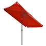 Yescom 10x6.5 ft Patio Rectangular Market Umbrella Tilt Multiple Colors, Terra Image