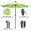 Yescom 9ft Solar LED Outdoor Market Tilt Patio Umbrella