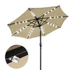 Yescom 9ft Solar LED Outdoor Market Tilt Patio Umbrella