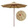 Yescom 9ft Patio Wood Market Umbrella Multiple Colors