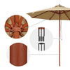 Yescom 9ft Patio Wood Market Umbrella Multiple Colors