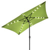 Yescom 10'X6.5' Solar Rectangle Outdoor Tilt Patio Umbrella Multiple Colors