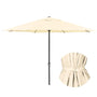 Yescom 13ft Outdoor Patio Market Garden Table Umbrella Color Optional, Beige Image